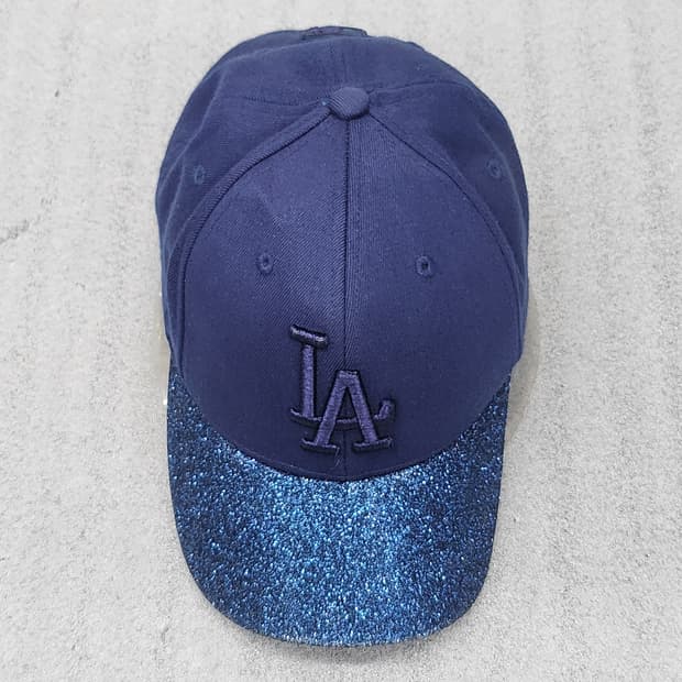 MLB LA 다저스 반짝이 볼캡 네이비 55cm