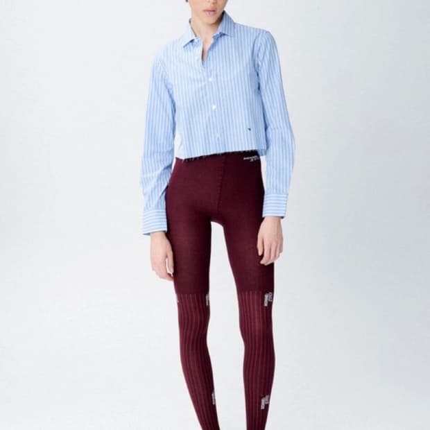 (W) HG WOOL TIGTS (BURGUN) 옴므걸스 버건디 레깅스