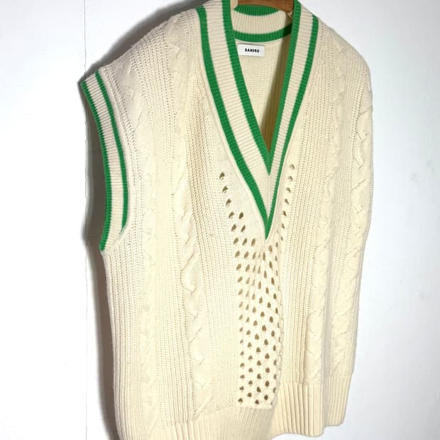 산드로니트 니트베스트 니트조끼 sandro 