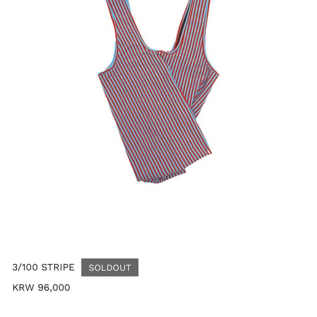 셀비지프로젝트 3/100 stripe bag