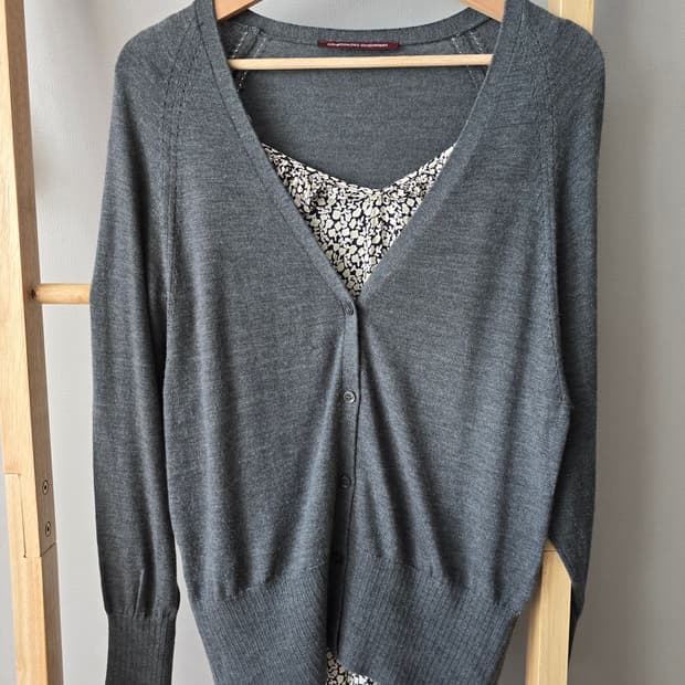 Comptoir des Cotonniers 울100% 브이넥 가디건 