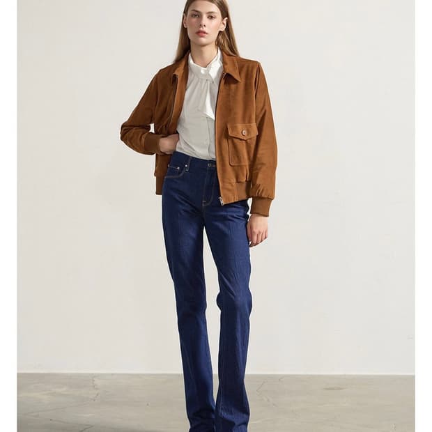 블루핏 이태리 스웨이드 자켓