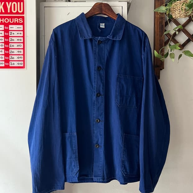 [XL]90's 빈티지 MERK 사 HBT 프렌치 워크자켓
