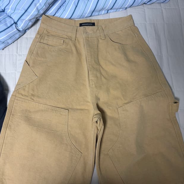 9999아카이브 더블니 버뮤다 팬츠