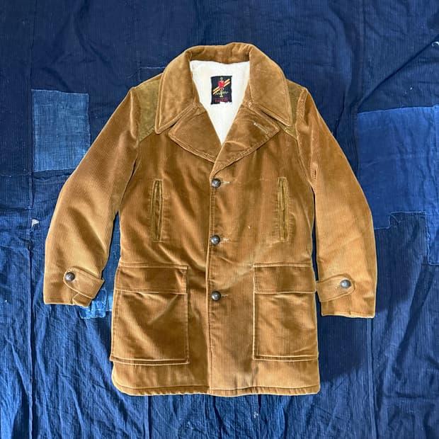 70-80‘s 메이드인 캐나다 코듀로이 셰르파 코트 40