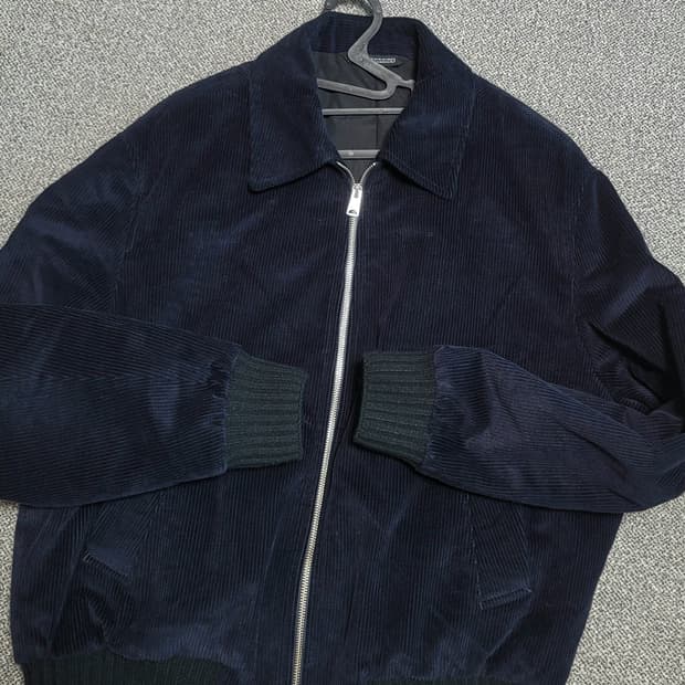 자라 코듀로이 자켓 인디고  XL