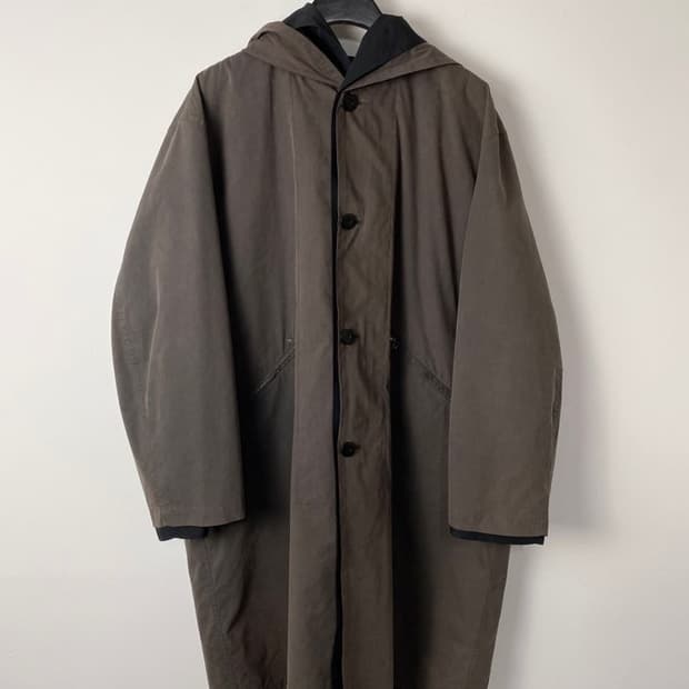  Pour deux 리버시블 후드 코트 made in japan