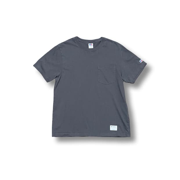 [M] 러셀 애슬레틱 포켓 티셔츠 그레이