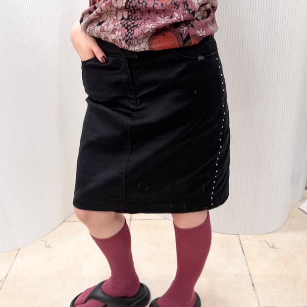 starlight edge midi skirt