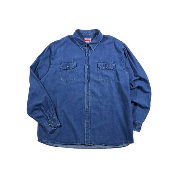 [Wrangler] 랭글러 투포켓 데님셔츠