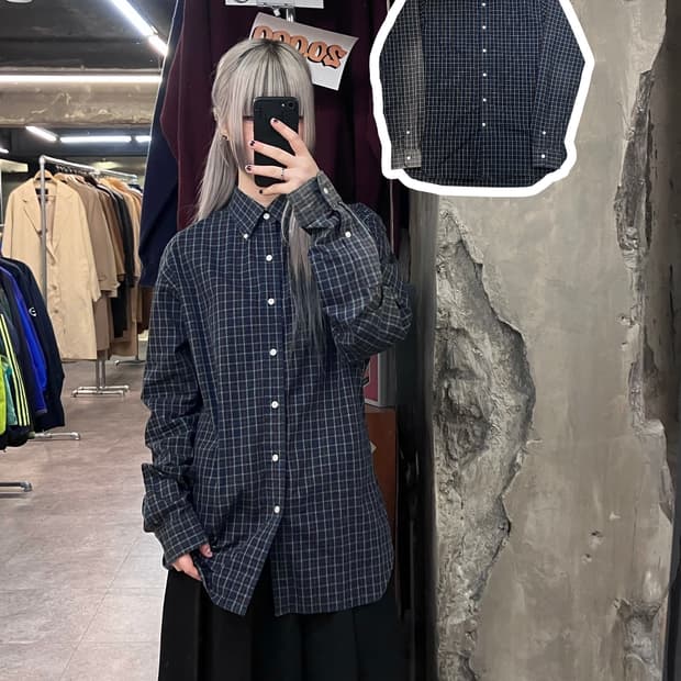 폴로 랄프로렌 체크 셔츠 딥그린  #csz3542