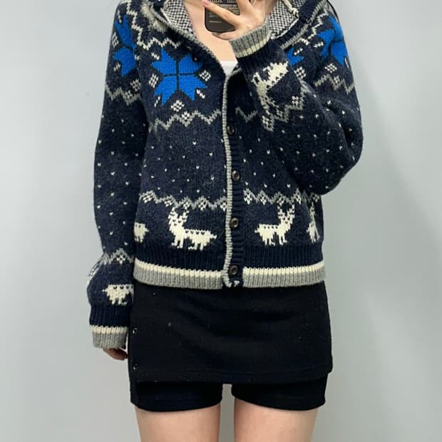 Oro 오로 노르딕 코위찬 니트 가디건