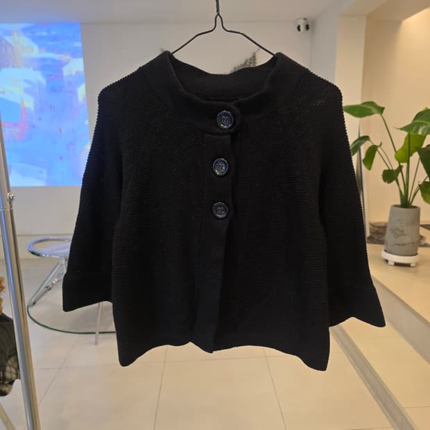 블랙니트가디건