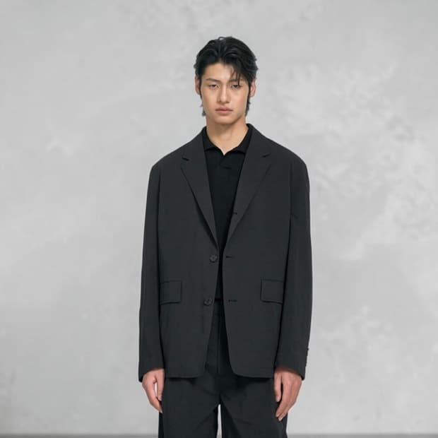 110/ 시스템옴므 25SS 크링클 스트레치 싱글 자켓