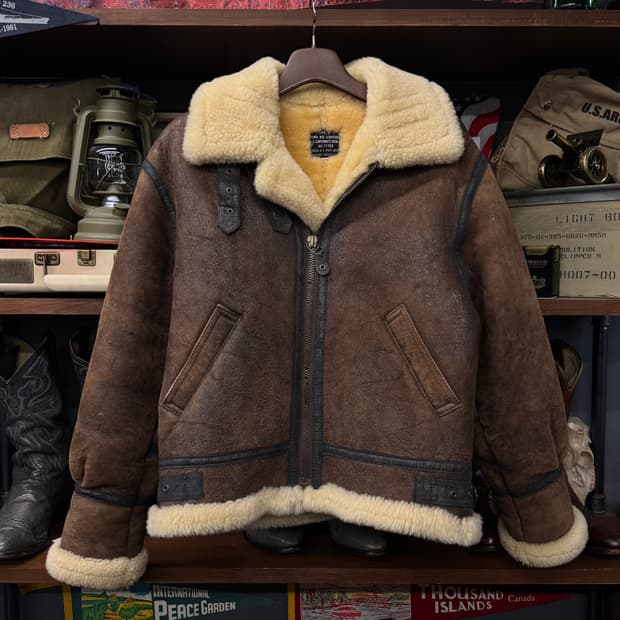 Vintage 리얼 양가죽 레더 빈티지 무스탕 B-3 쉽스킨 N138