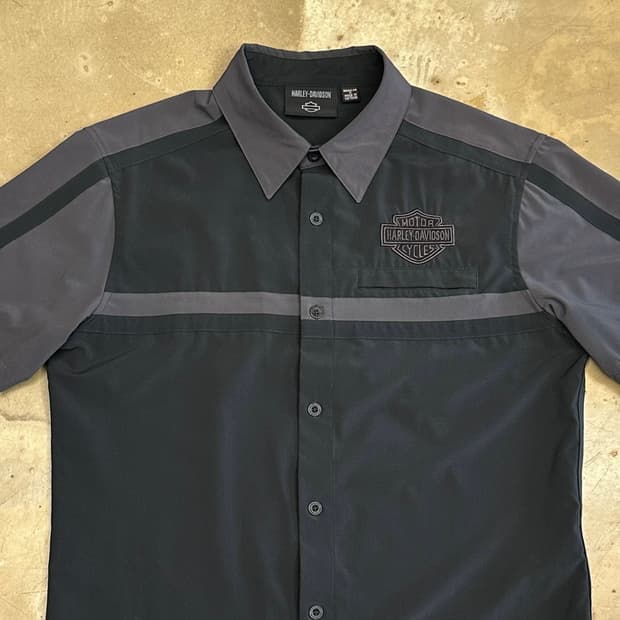 M 할리데이비슨 빅 레터링 반팔 셔츠