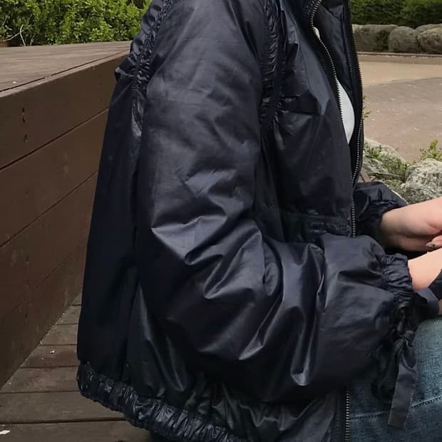 모스키노 패디드 자켓 네이비