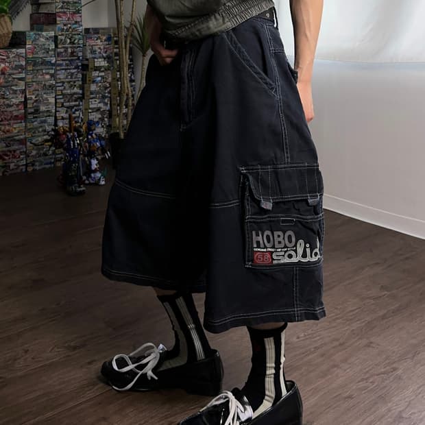 00's Hobo 와이드 카프리 죠츠