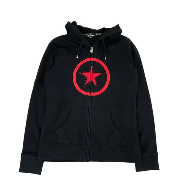 컨버스 블랙스타 후드집업 