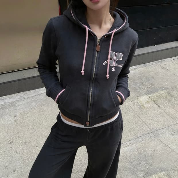 꾸레쥬 후드집업