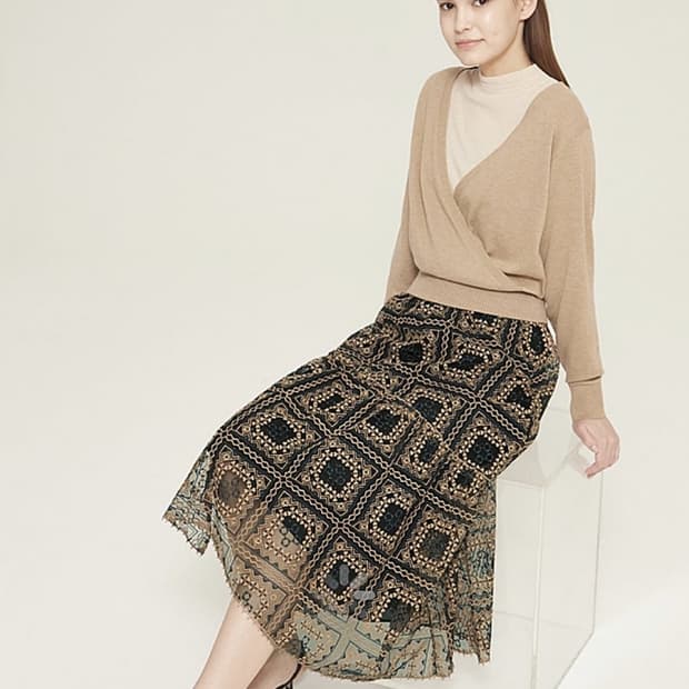 마인 레이어드 니트 탑