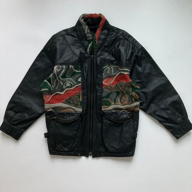 베르사체 레더자켓 L