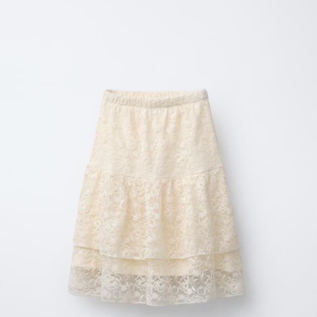 zara 자라 레이스 미디 스커트 