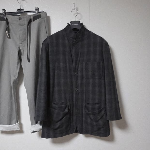 Ann demeulemeester 07F/W check jacket