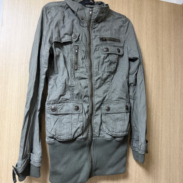 카키 시보리자켓