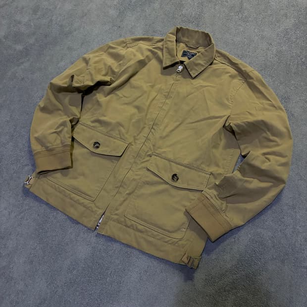 아베크롬비 카키색 봄버 자켓 L
