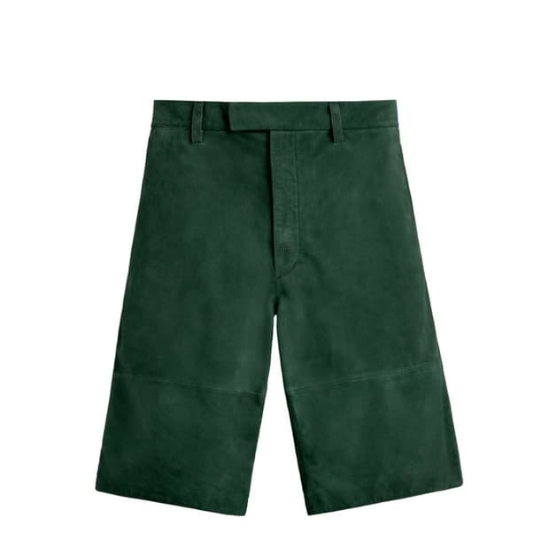 새상품 자라 양가죽 스웨이드 릴렉스핏 버뮤다 팬츠