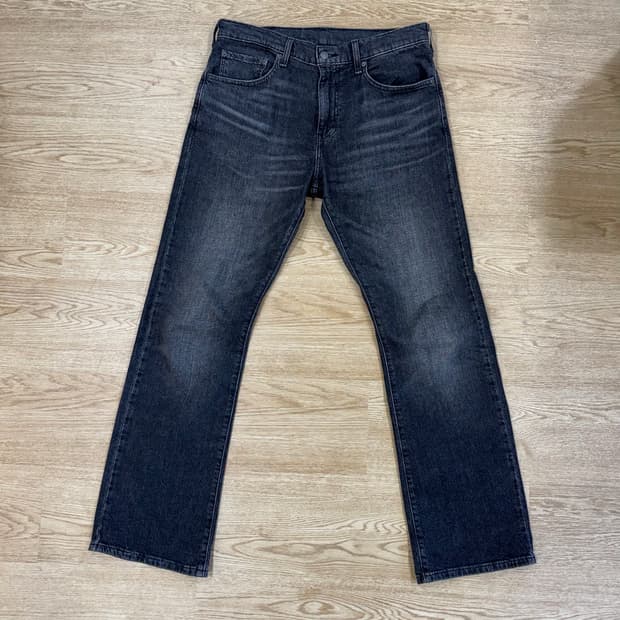 [Levis] 리바이스 517 블랙 흑청 워싱 데님 (33/32)