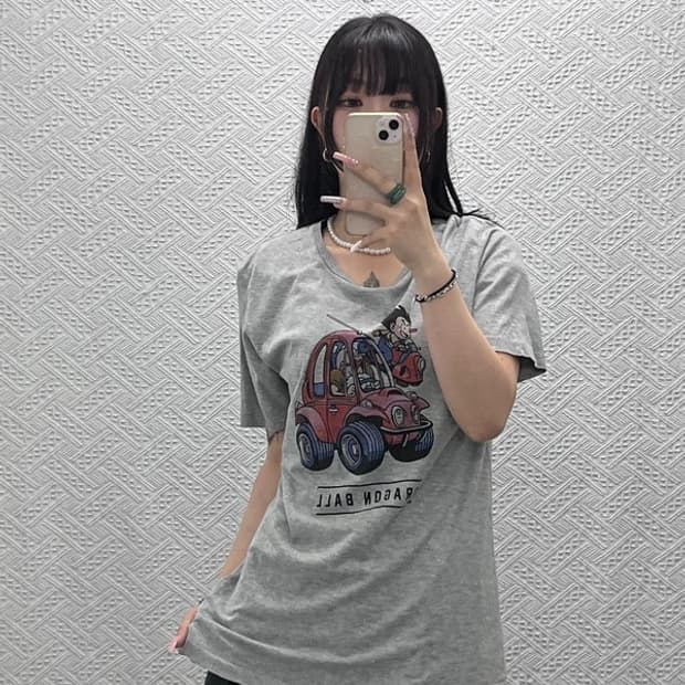 GU 재팬 빈티지 스트릿 키치 드래곤볼 반팔티 L C13225