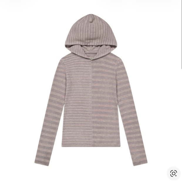 코이세이오 믹스드 스트라이프 후디 퍼플 COYSEIO Mixed Stri