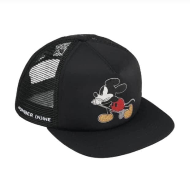 슈프림 넘버나인 미키마우스 캡 블랙
