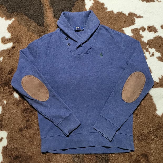 폴로 랄프로렌 남녀공용 숄칼라 면 스웻셔츠(S)