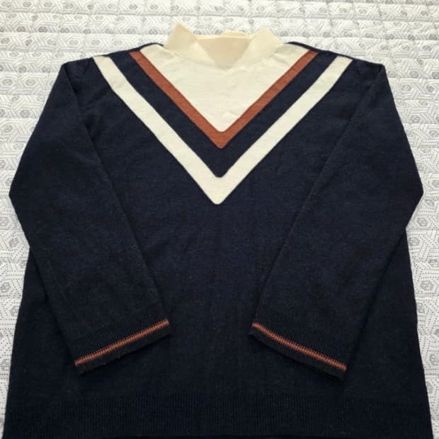 한섬 시스템 SYSTEM 브이넥 니트 ~F