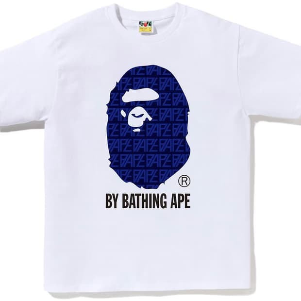 베이프 BAPE 로고 에이프 헤드 티셔츠 xl