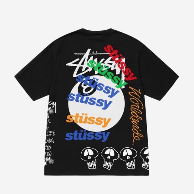 스투시 테스트 스트라이크 피그먼트 다이드 티셔츠 블랙(매장구매,택보유,비