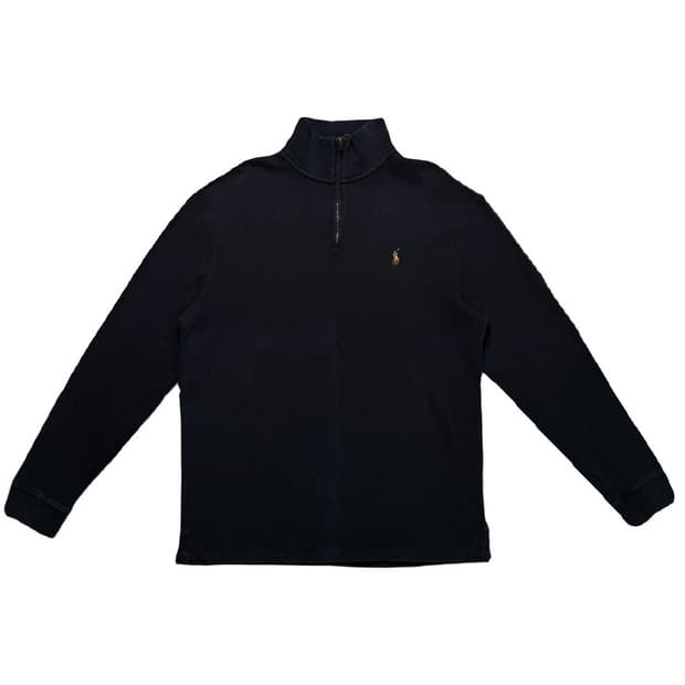 폴로랄프로렌 반집업 니트 블랙 L