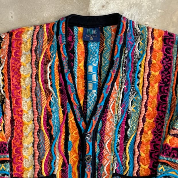 S 쿠지st 빈티지 케이블 니트 가디건