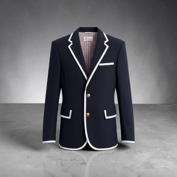 S/ 톰브라운 X 니만마커스 금장버튼 블레이저 자켓