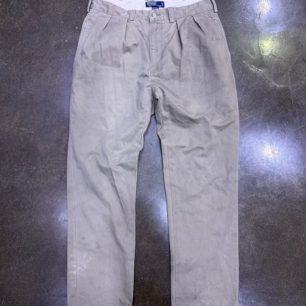 폴로 랄프로렌 클래식핏 핀턱 치노팬츠 32
