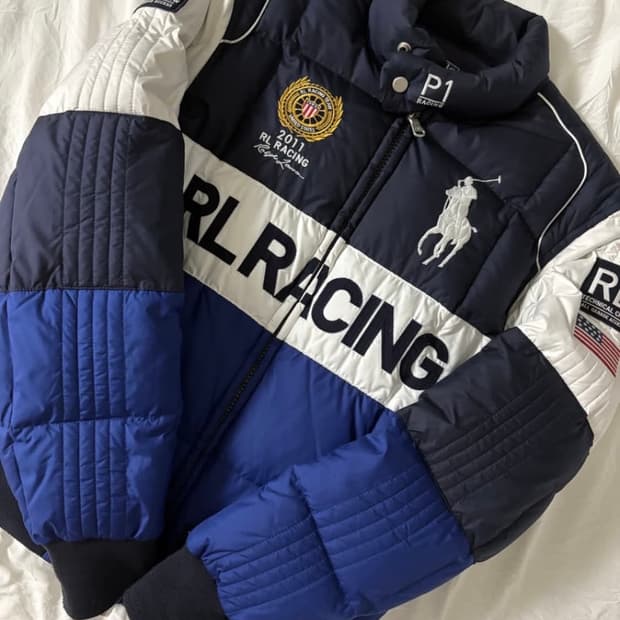 (정품)폴로 치프키프 빅포니 레이싱 패딩 S(마지막 가격)