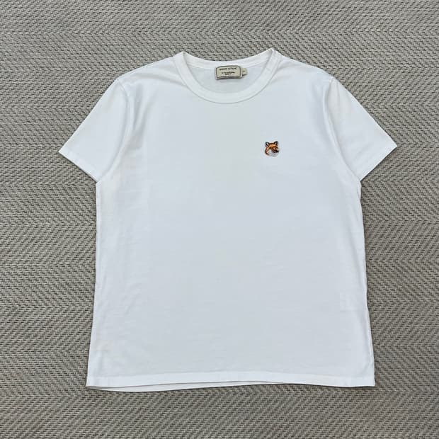 메종키츠네 폭스로고 반팔티 r3750 