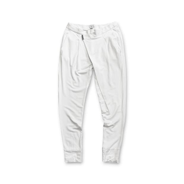 헬무트 랭 스키니 핀턱 코튼 팬츠