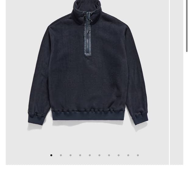 언어펙티드 플리스 하프 집업 스웻 M