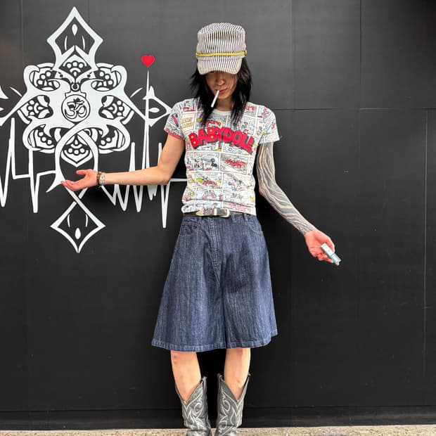 Ne-net – Denim Sarouel Half Pants