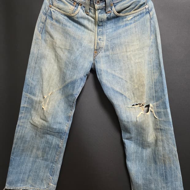 20s 빈티지 리바이스 발렌시아제 201 대전판 워크팬츠 555 usa