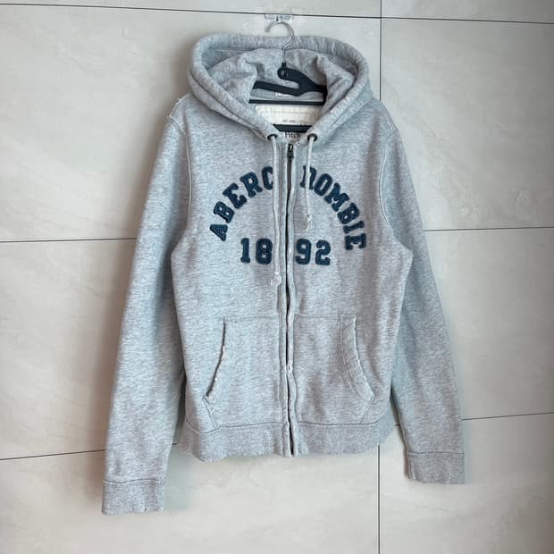 아베크롬비 스펠로고 대장 후드집업 그레이 [M] 